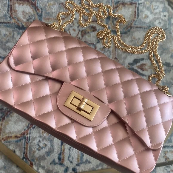 Beige nude handbag - Picture 2 of 5